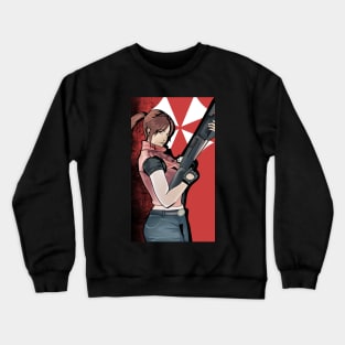 Clair with a gun Crewneck Sweatshirt